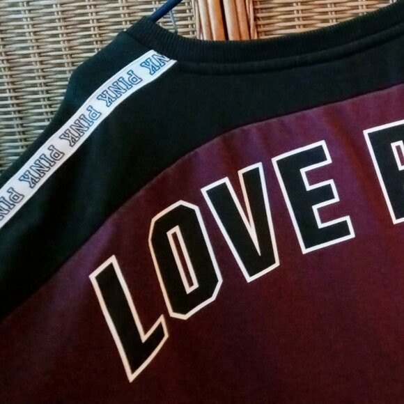 PINK Victoria's Secret Tops - 🔥SALE PINK Victoria's Secret Sweatshirt Women's Dog V-Neck Pullover Long Sleeve